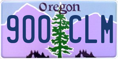 OR license plate 900CLM