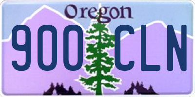 OR license plate 900CLN