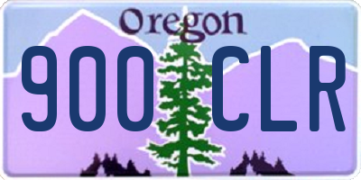 OR license plate 900CLR