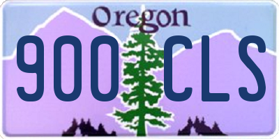 OR license plate 900CLS