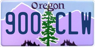 OR license plate 900CLW