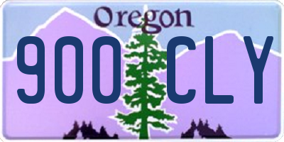 OR license plate 900CLY