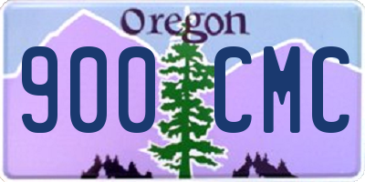OR license plate 900CMC