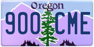 OR license plate 900CME