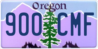 OR license plate 900CMF