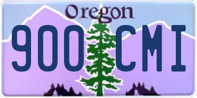 OR license plate 900CMI