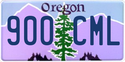 OR license plate 900CML