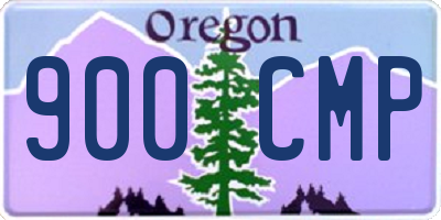 OR license plate 900CMP
