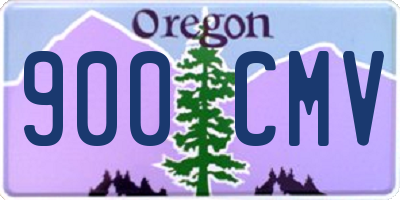 OR license plate 900CMV