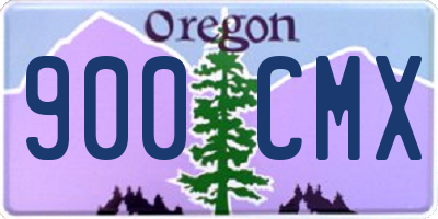 OR license plate 900CMX