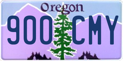 OR license plate 900CMY