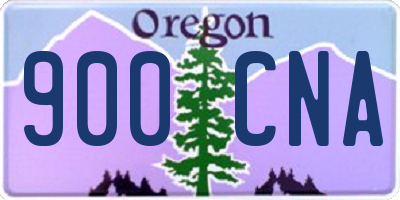 OR license plate 900CNA