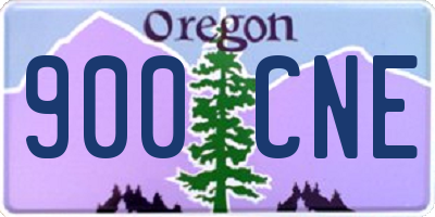 OR license plate 900CNE