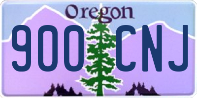 OR license plate 900CNJ