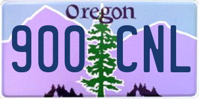 OR license plate 900CNL