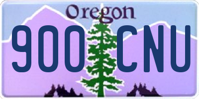 OR license plate 900CNU