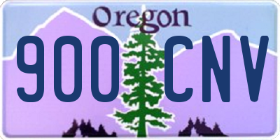 OR license plate 900CNV