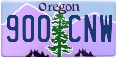 OR license plate 900CNW