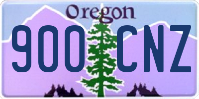 OR license plate 900CNZ
