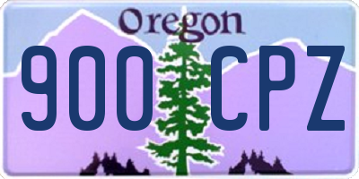 OR license plate 900CPZ