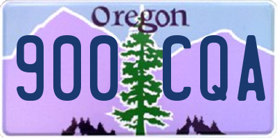 OR license plate 900CQA