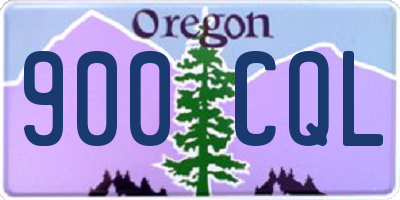 OR license plate 900CQL