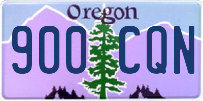 OR license plate 900CQN