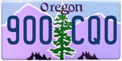 OR license plate 900CQO