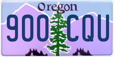 OR license plate 900CQU