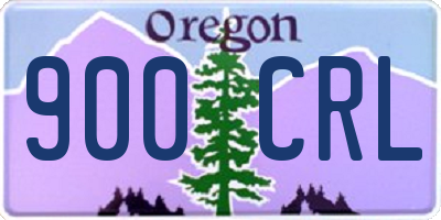 OR license plate 900CRL