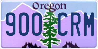 OR license plate 900CRM