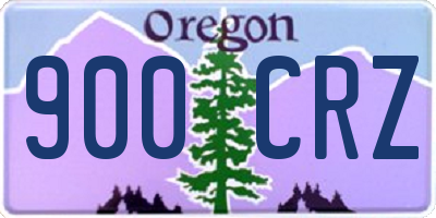 OR license plate 900CRZ