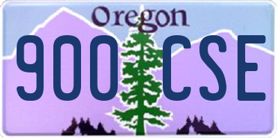 OR license plate 900CSE