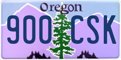 OR license plate 900CSK