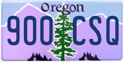 OR license plate 900CSQ