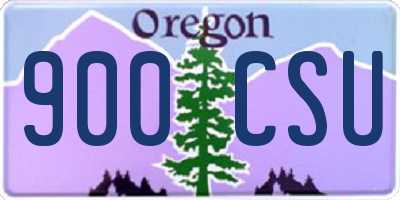 OR license plate 900CSU