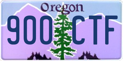 OR license plate 900CTF