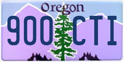 OR license plate 900CTI