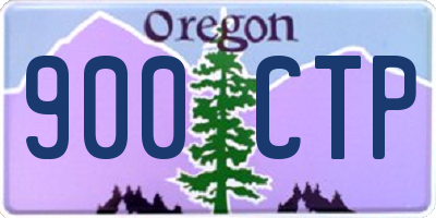 OR license plate 900CTP