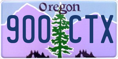 OR license plate 900CTX