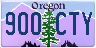 OR license plate 900CTY