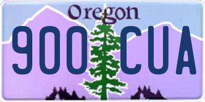 OR license plate 900CUA