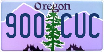 OR license plate 900CUC