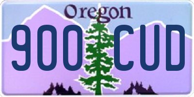 OR license plate 900CUD