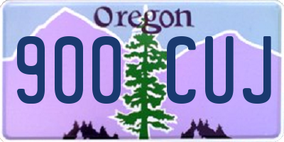 OR license plate 900CUJ