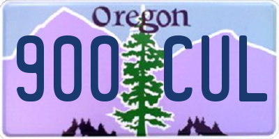 OR license plate 900CUL