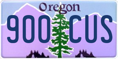 OR license plate 900CUS