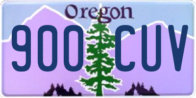 OR license plate 900CUV