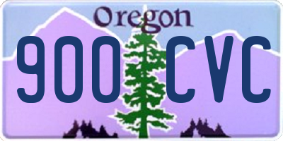 OR license plate 900CVC