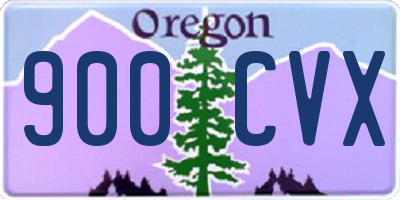 OR license plate 900CVX